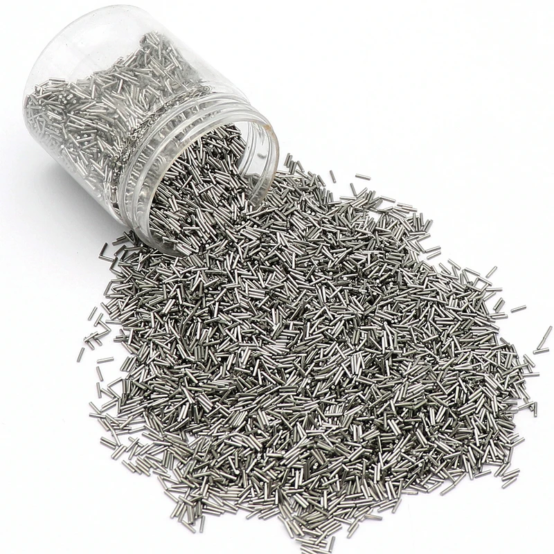 1 Kg Di Perni Magnetici In Acciaio Inox 304 | 0,7 X 7 Mm | Per Lucidatura E Sbavatura Di Parti Metalliche | Adatti Per Bicchieri Rotanti E Magneti