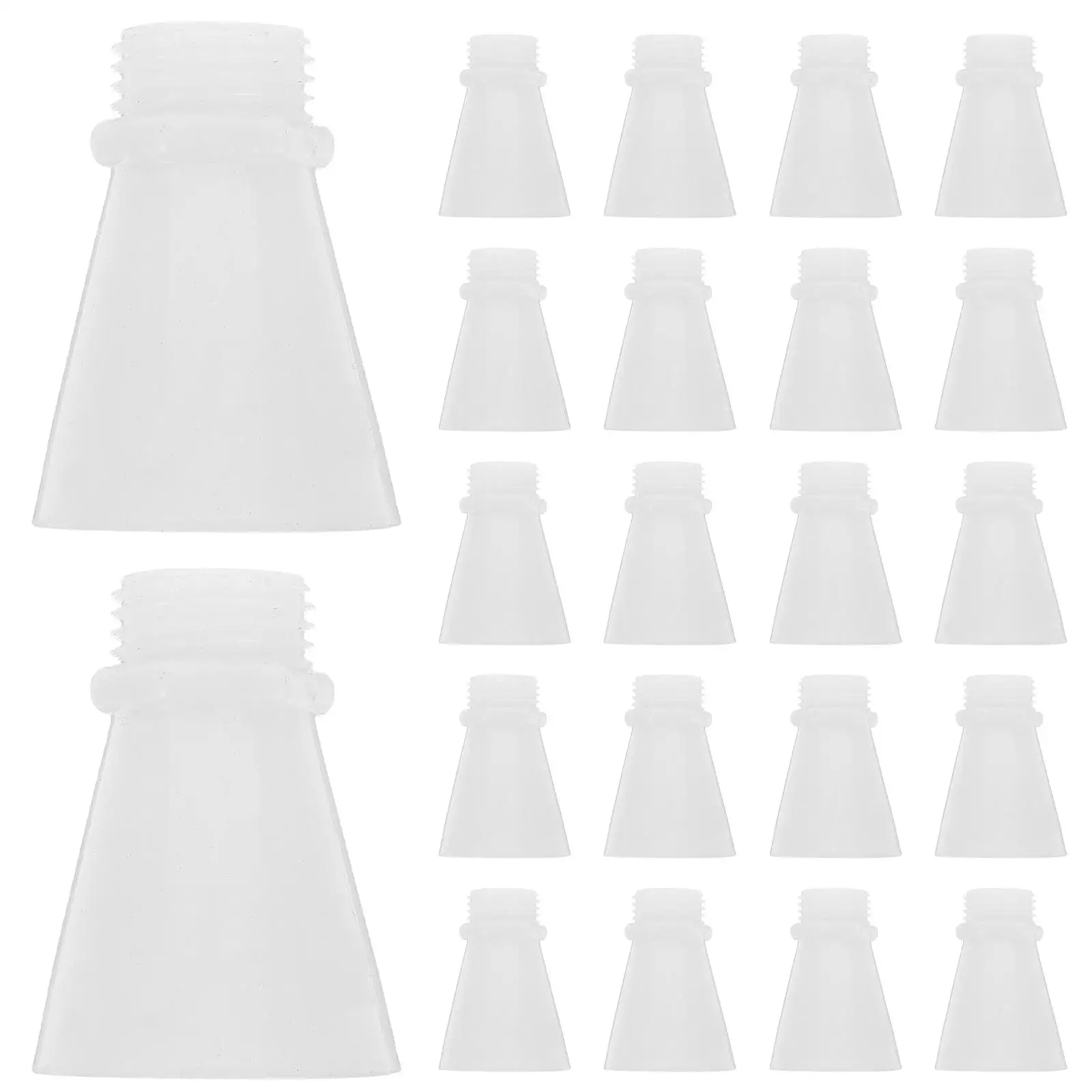 50 Pcs Fire Extinguisher Accessories Wide Nozzles Mouth Filling Plastic Replacement Parts