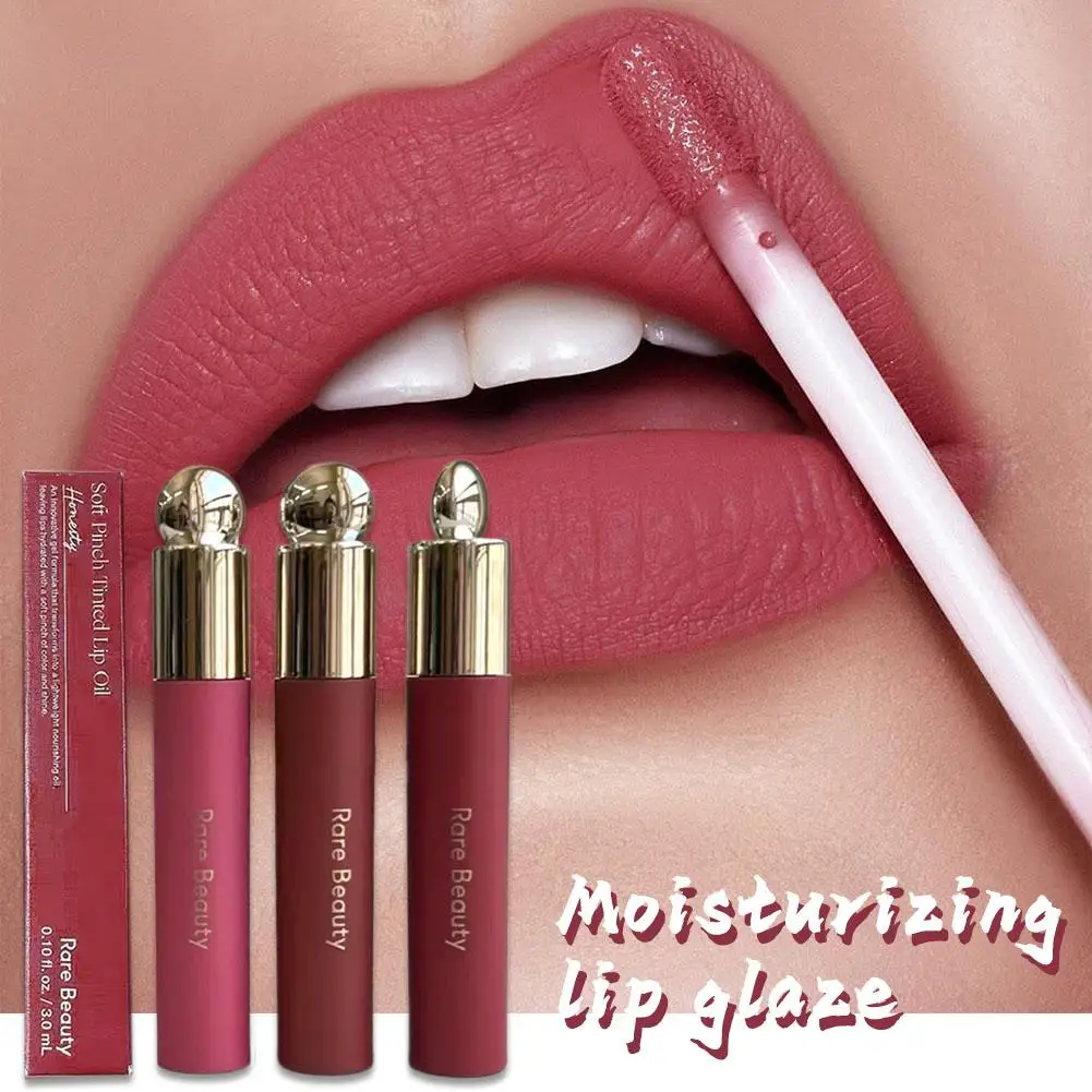 Rare Beauty Moisturizing Lip Glaze/Highlighter Nutrient Repair Lightweight Non-greasy Natural Luster Brighten Lipstick Cosmetic 2