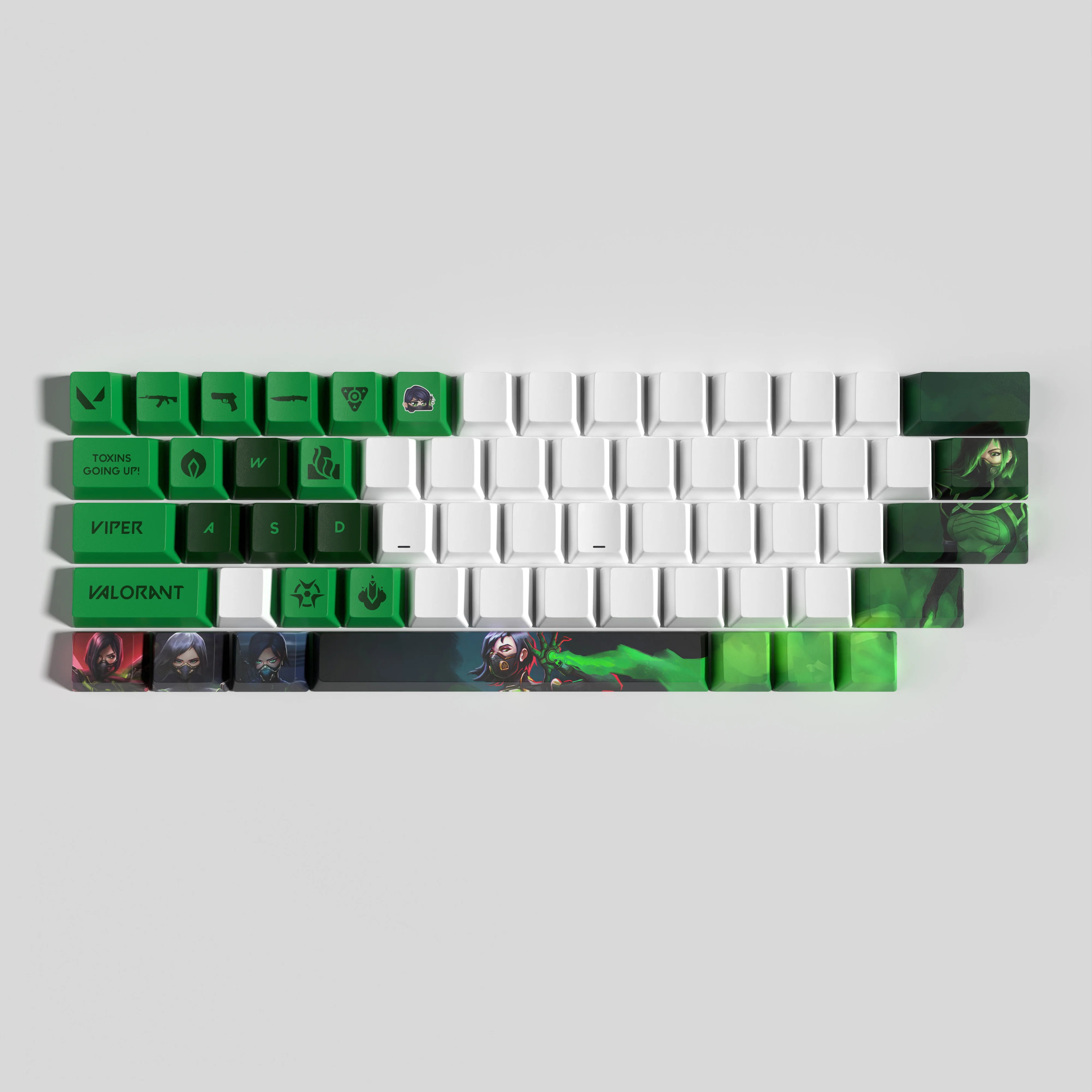 Vlaorant keycaps viper 29 chaves mini conjunto