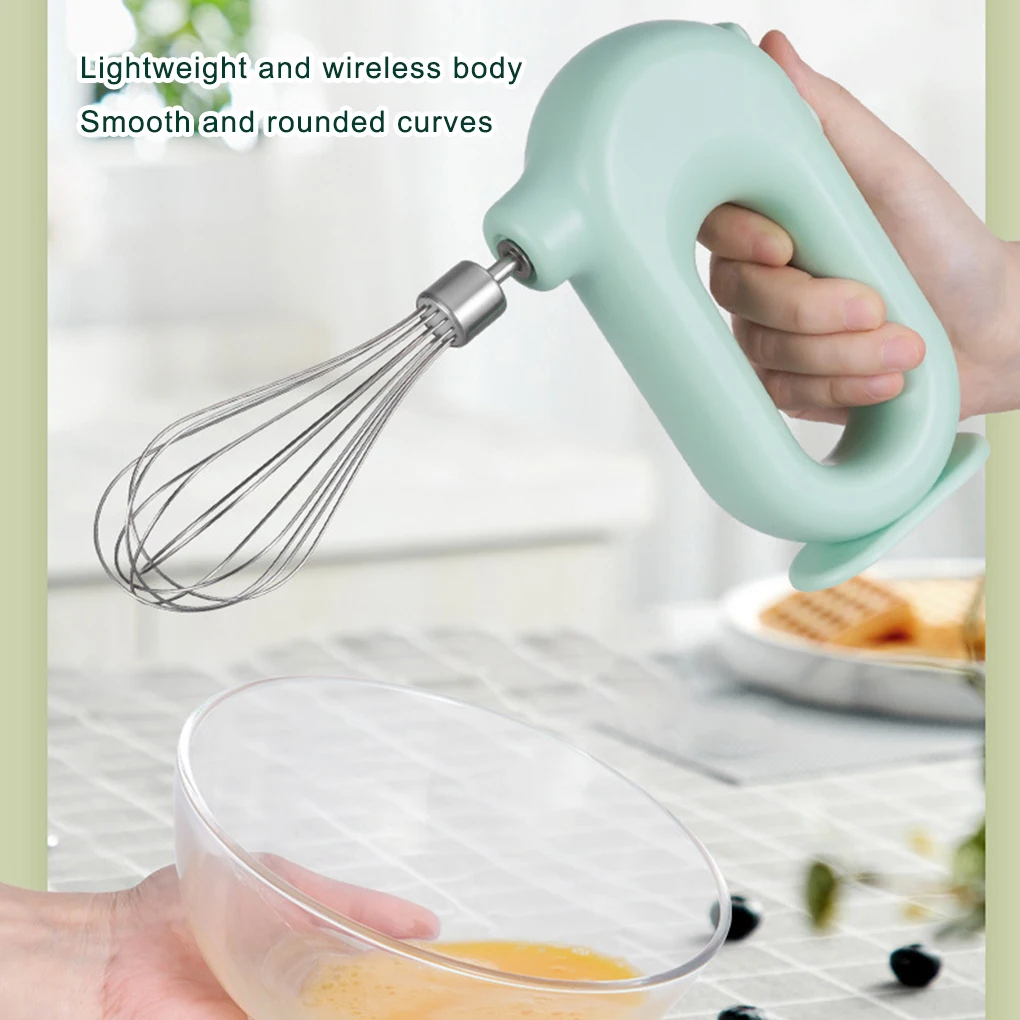 Egg Beater Electric Mixer Kitchen Gadget Quick Charging Convenience Household Accessories USB Charge 4 Gears Cream Pink egg beater food mixer electric whisk handheld electric whisk