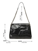Sac de transport de grande capacité pour femmes, fourre-tout à chaîne, haut de gamme et à la mode, épaule simple sous les bras, nouvelle collection printemps/été 2024 6