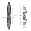 Aquarium Double Tap Connector Aquarium Water Control Valve Fish  Hose Pipe Quick Release Double Tap Connector 2