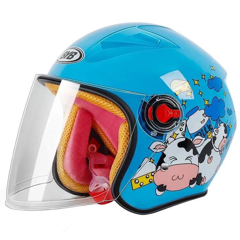 Casque de moto pour enfants, casque de protection contre les chocs