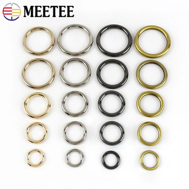 

10Pcs 15/19/25/32/38/50mm Metal Buckles O Ring Clasp Dog Collar Bag Belt Hooks DIY Handbags Connecting Rings Buckle Accessories