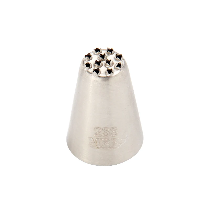 

(30pcs/Lot)Free Shipping MRF High Quality Stainless Steel 18/8 Small Cake Decorating Pastry Icing Grass/Hair Nozzle #233