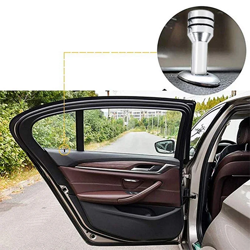 Car Door Lift Button Locking Pins Universal Car Security Door Lock Pins Aluminum Alloy Knob Auto Interior Accessories 2/4Pcs
