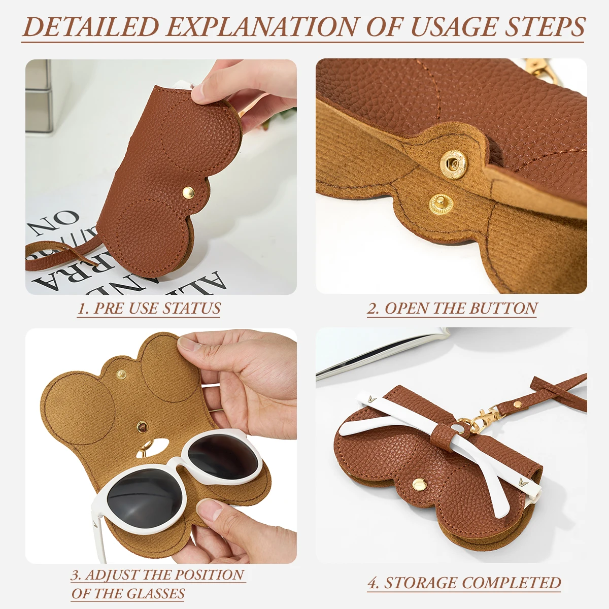 Glasses Storage Bag, Sunglasses Storage Bag, Hanging Sunglasses Portable Storage Box, Hanging Bag, Sunglasses Case, Myopia Glasses Clip