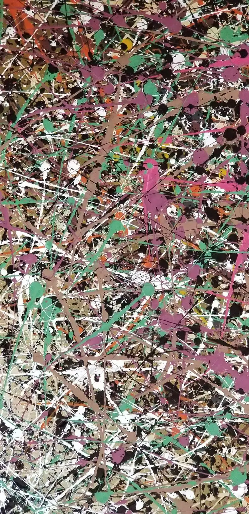 Jackson Pollock Style Art, Modern Art, Contemporary, Original Abstract,Modern Abstractabstract Oil    Abstract Contemporary Art