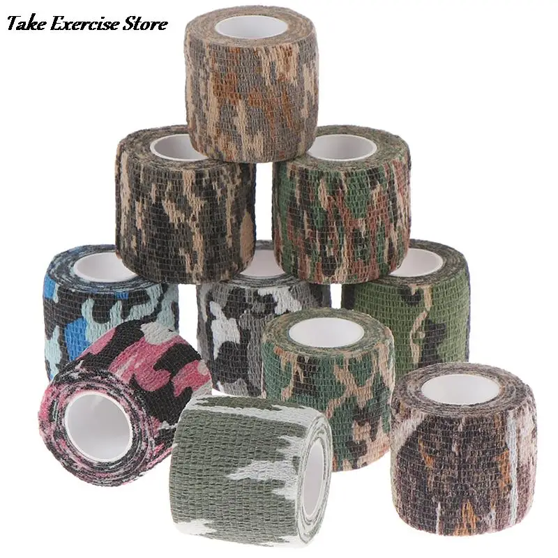 Outdoor Jacht Camouflage Tape Camo Gun Hunting Waterdicht Camping Camouflage Stealth Duct Tape Camouflage Fietsen Stickers