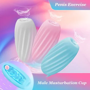 Sex Toys Men Masturbation Eggs Suitable Sex Toy Man Realistic Vagina Silicone Big Pussy Masturbator Adult Male Sex Intimate Gift 1