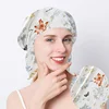 100% Natural Mulberry Silk Sleeping Cap Silk Shower Cap Nightcap Housework Cooking Hair Care Bonnet Protector Hair Accessories 4