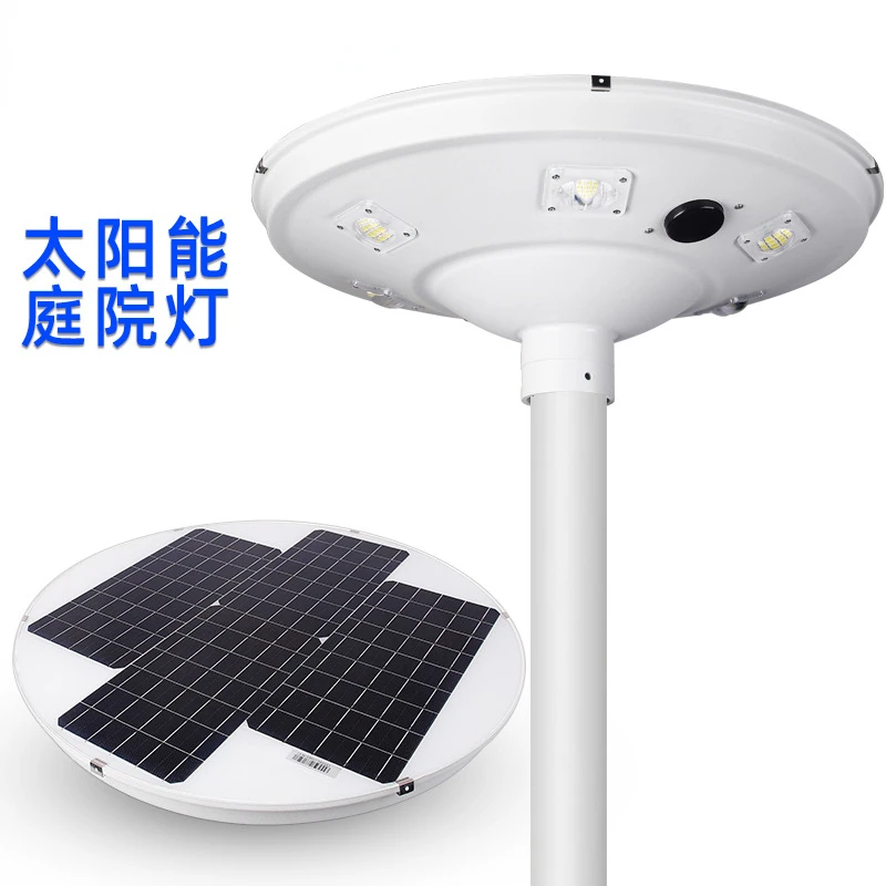 Led Solar Garden Light Integrato 30 W60W Square Ufo Solar Energy Landscape Street Lamp Portalampada Da Giardino