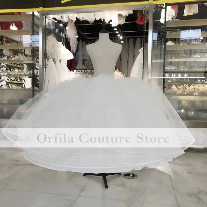 Wedding Petticoat 7 Hoops White Quinceanera Dress Petticoat Super Fluffy Crinoline Slip Underskirt For Ball Gown petticoat skirt,petticoat underskirt,wedding underskirt,wedding petticoat