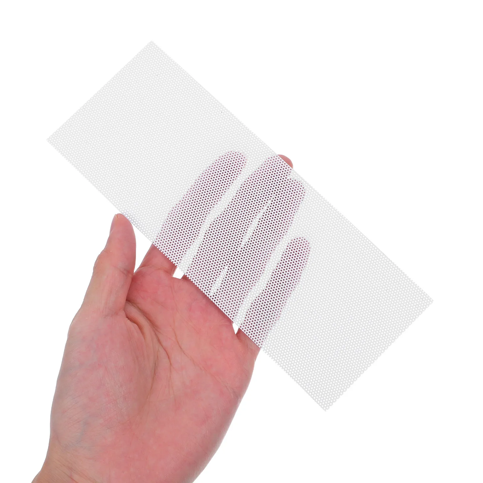 PVC White Eye Mesh Sheets - Crafting Material for DIY Masks and Costumes (8 Pieces, 18x7cm)