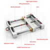 Parallel-jaw vice aluminium alloy flat tongs vice Maximum Holding Width 110mm for cnc engraving milling machine bench drill vise 2