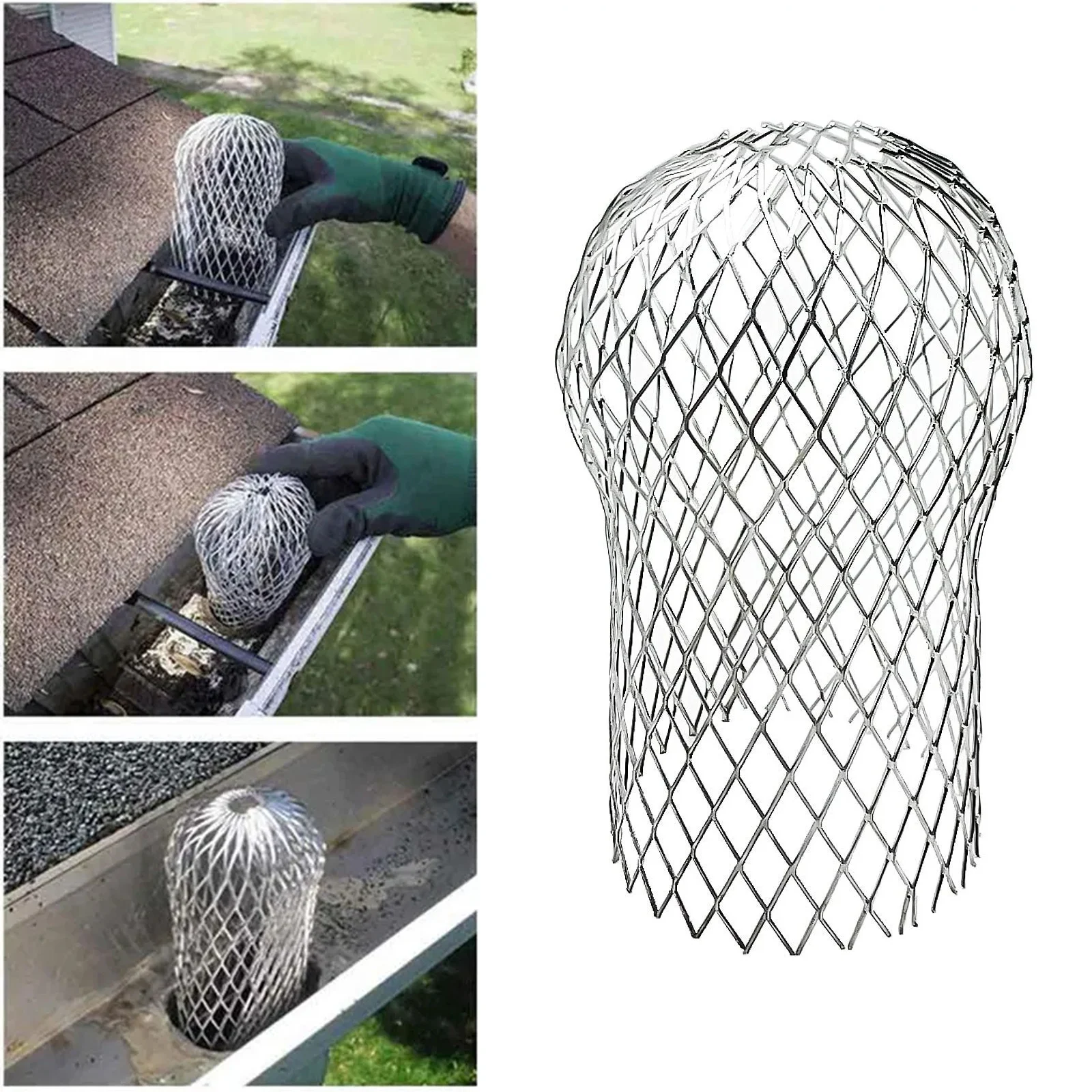 Gutter Covers Rain Leaf Gutters 3 Inch Expand Aluminum Strainer