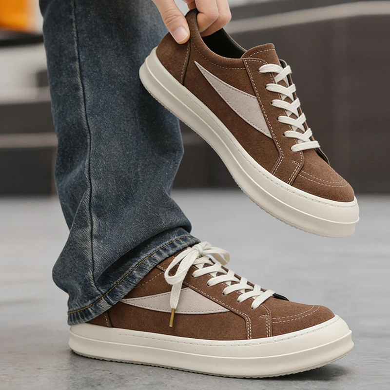 New Arrival Mens Platform Male Sneakers Stylish Vulcanized For Man Hot Sale Casual Footwear Skateboard Shoes_voghion.com
