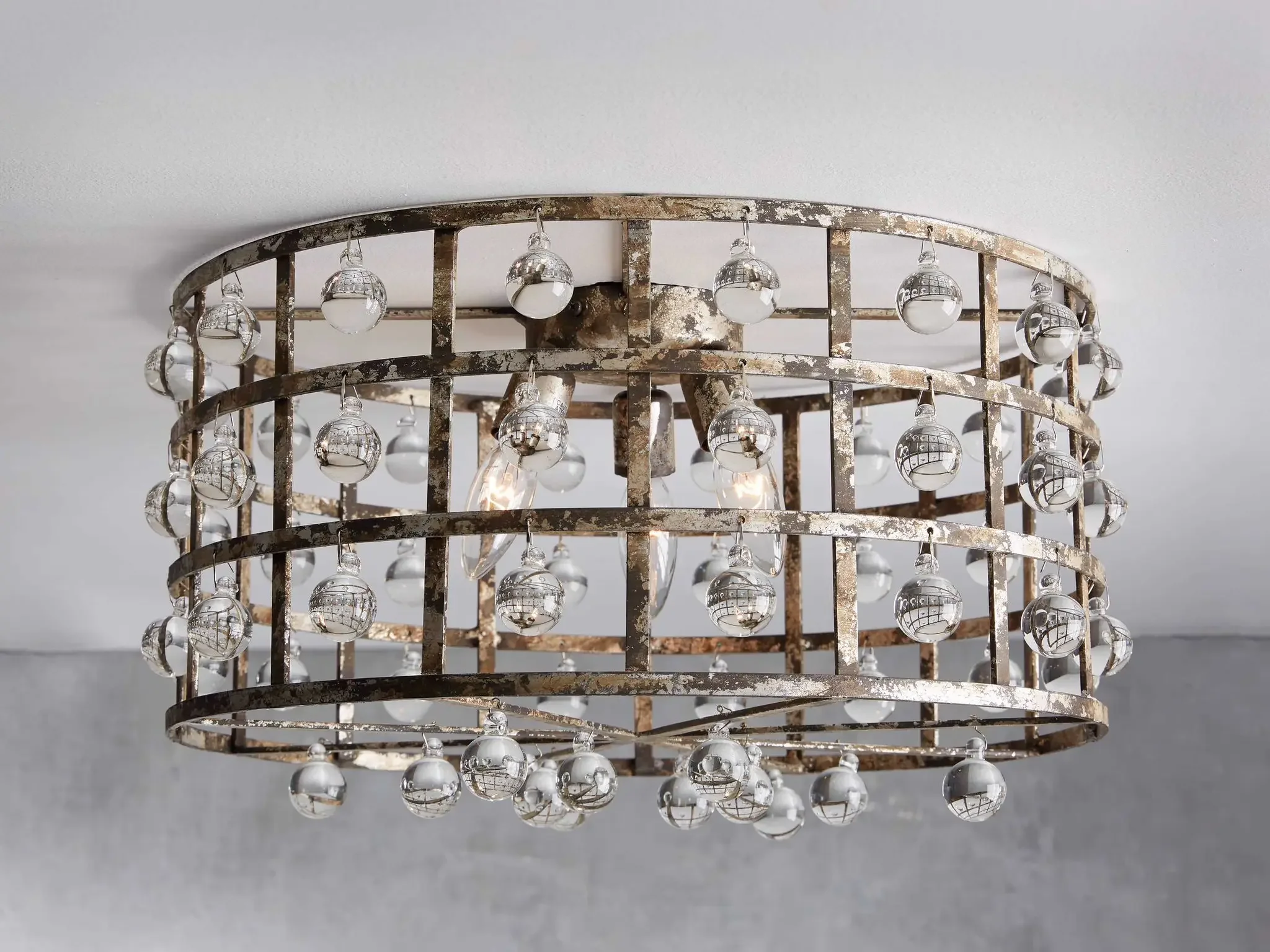 Modern Iron Retro Lantern Tears Creative Crystal Antique Bedlight Corridor Pendant Light