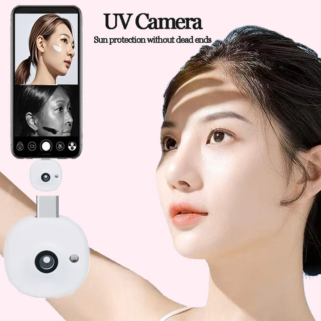 Mini caméra UV pour iPhone téléphone Android Protection solaire faciale Visible caméra UV Portable pour Test de Protection solaire 1