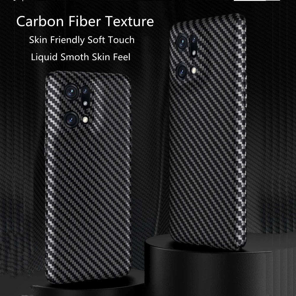 

Ultra-Thin Carbon Fiber Texture Matte Case For OPPO Find X5 X3 Pro Reno 5 6 7 8 9 Pro GT Master Explorer Frosted Protective Case