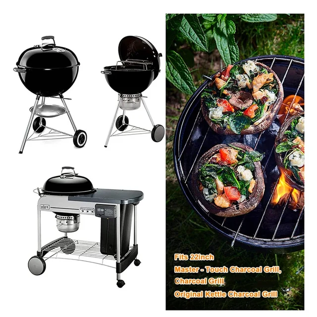 22-1/2 Hüvelykes Egy Tapadó Tisztító Rendszerkészlet Weber Grill Alkatrészekhez, Csere Kiegészítők 7444 Grillhez, Könnyen Telepíthető - Image 2