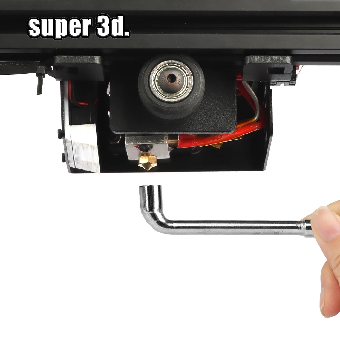 파이프 소켓 렌치 L 자형 6mm 7mm 천공 팔꿈치 3D 프린터 MK8/E3D 노즐 용 7 자형 육각형 이중 헤드 수리 도구