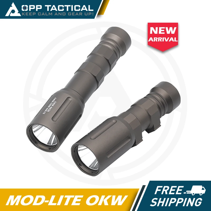 

Tactical Modlit OKW 18650 Weapon Light Head Flashlight Metal LED for Airsoft Hunting Military with Original Full Markings