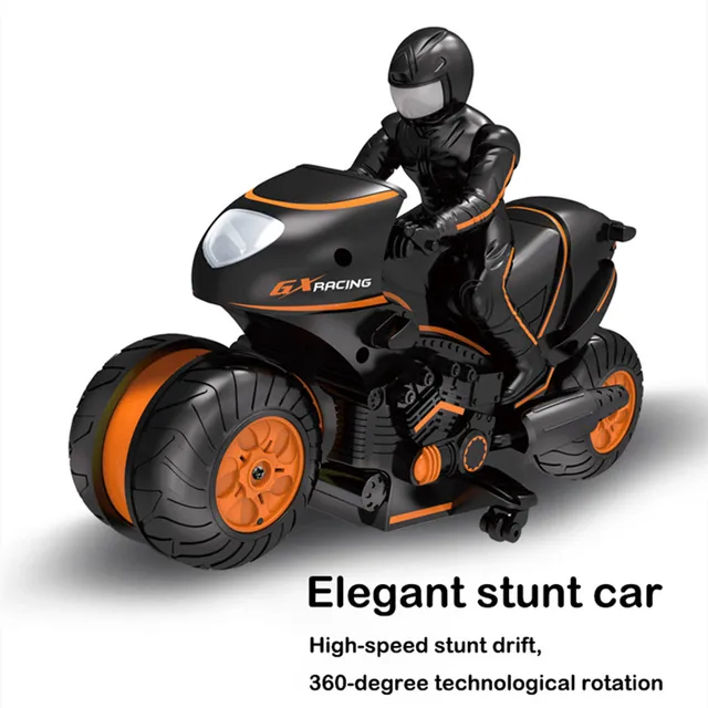 RC motorcycle boy drift car 2.4G electric sidewalk stunt car 360 degree rotation high-speed remote control car toy 2