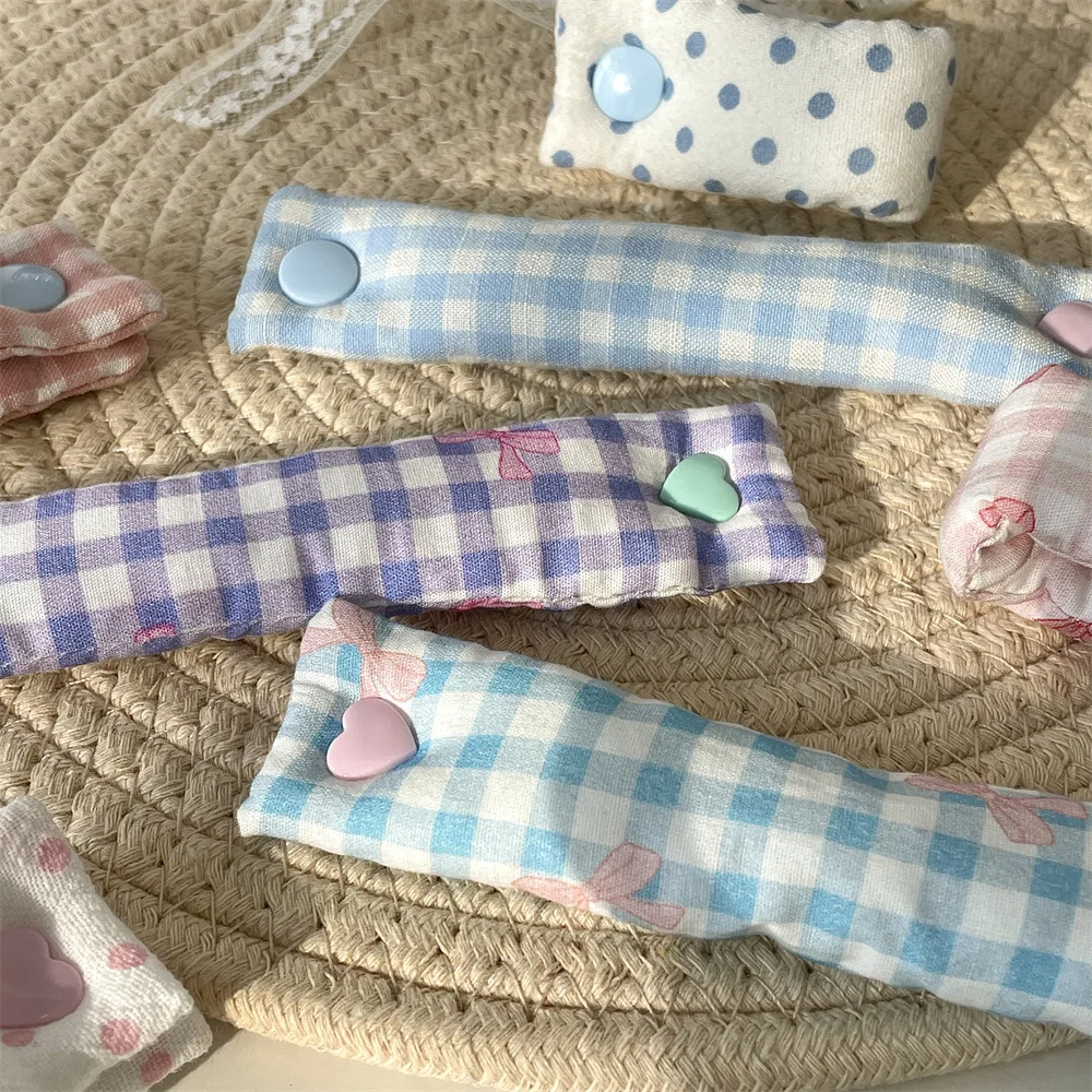 귀여운 패브릭 데이터 케이블 보관함, 충전 케이블 정리함, 휴대용 세탁 가능 데이터 분류함, 무작위 패턴