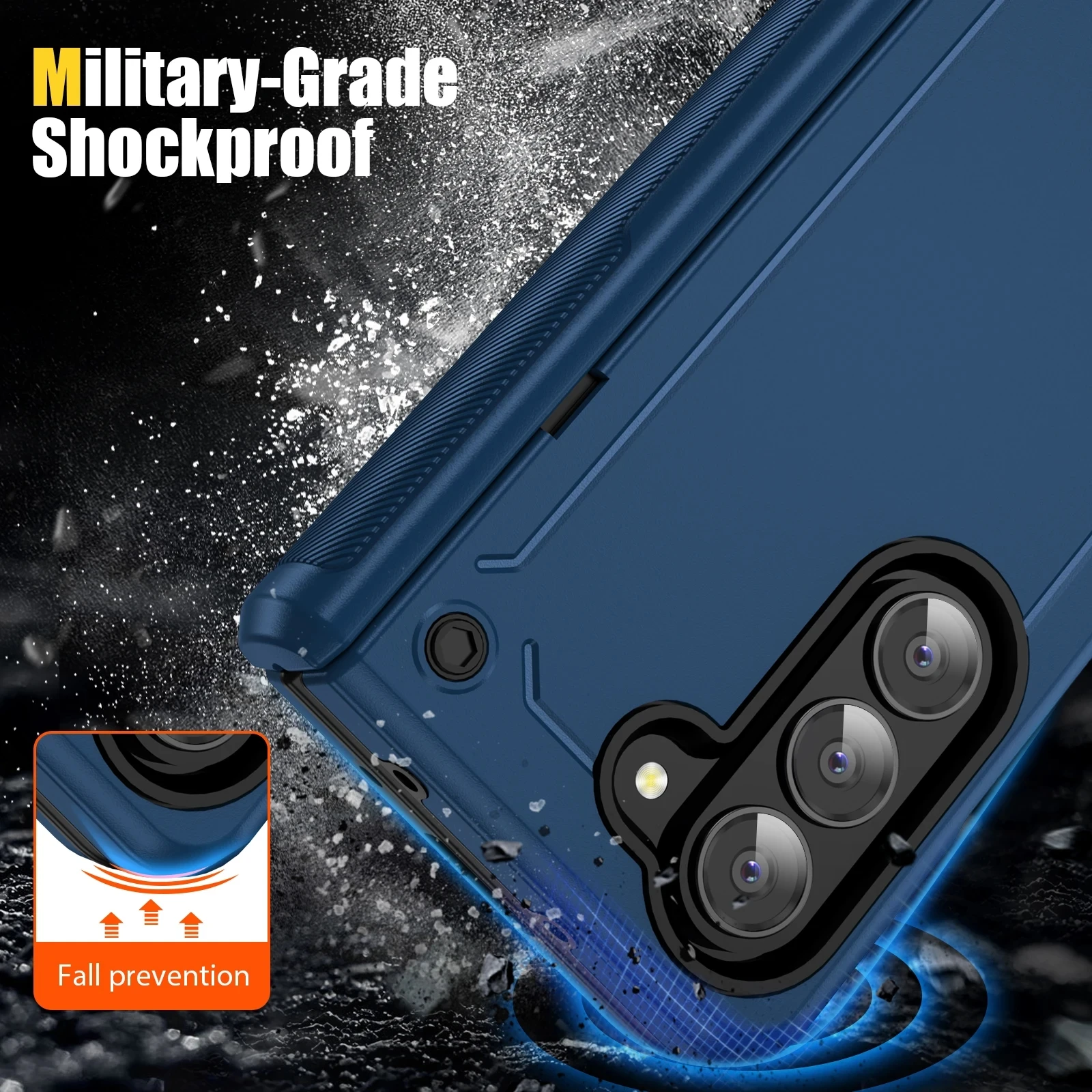 Durable Anti-Fall Phone Armor Case with Hinge Protection