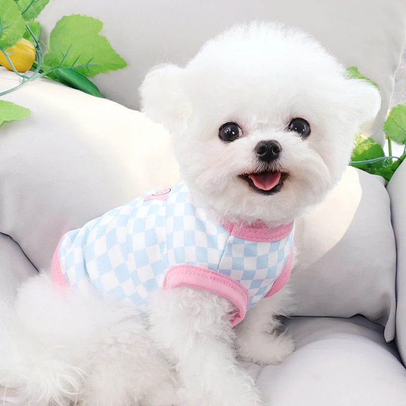 

Summer Puppy Cute Vest Cat Cute Pet Clothes T-shirt Cover Breathable Comfortable Thin Teddy Pomeranian Pet Clothes Dog Vest