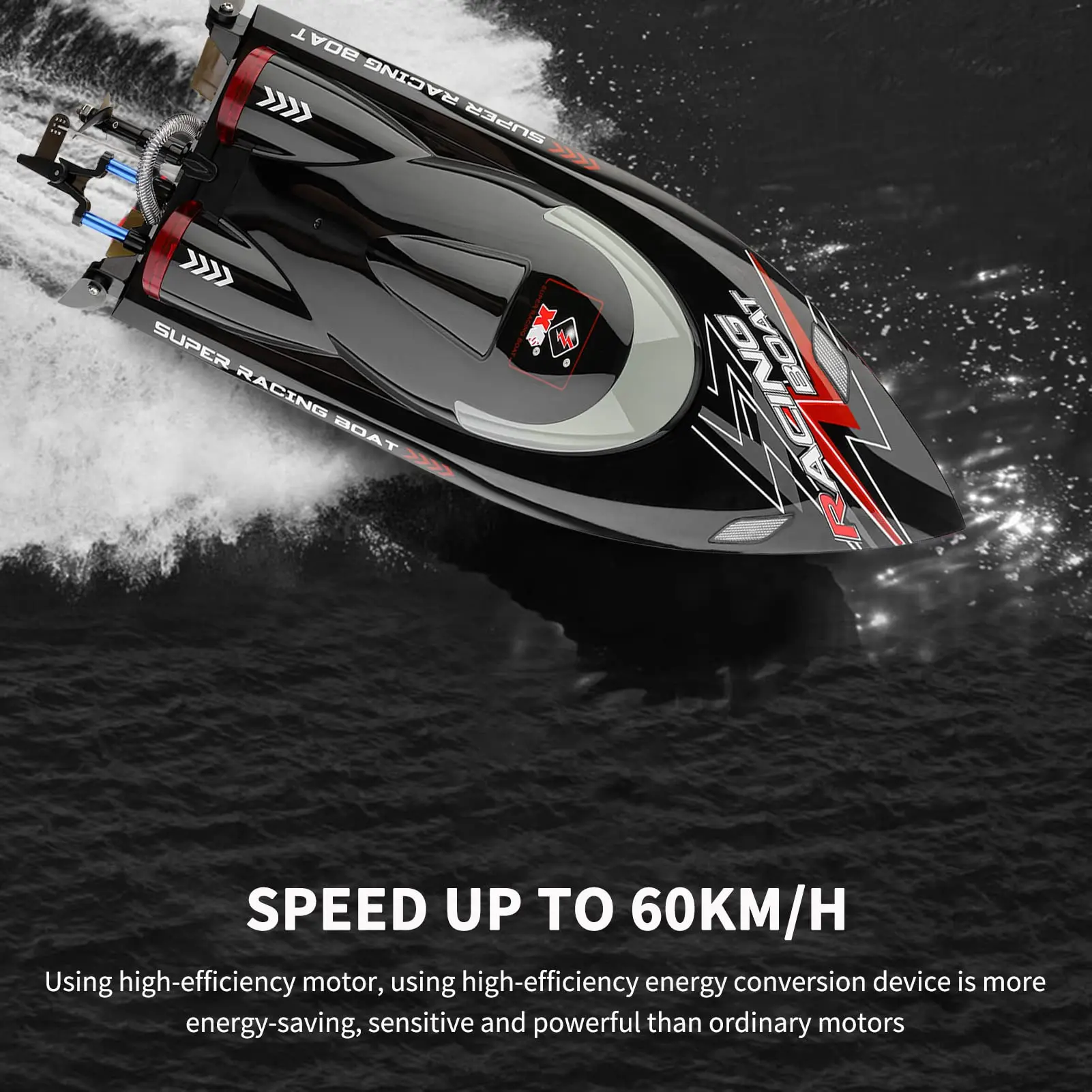 New WL916 RC 2.4Ghz Boat 60KM/H Brushless High Speed Racing Ship 2200mAh Remote Control Speedboat Toys For Adults And Kids