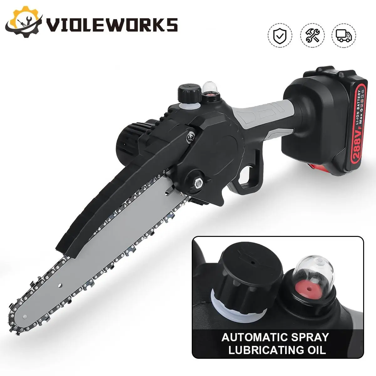 Avhrit 8 inch mini chainsaw for woodwork, pruning : : Garden