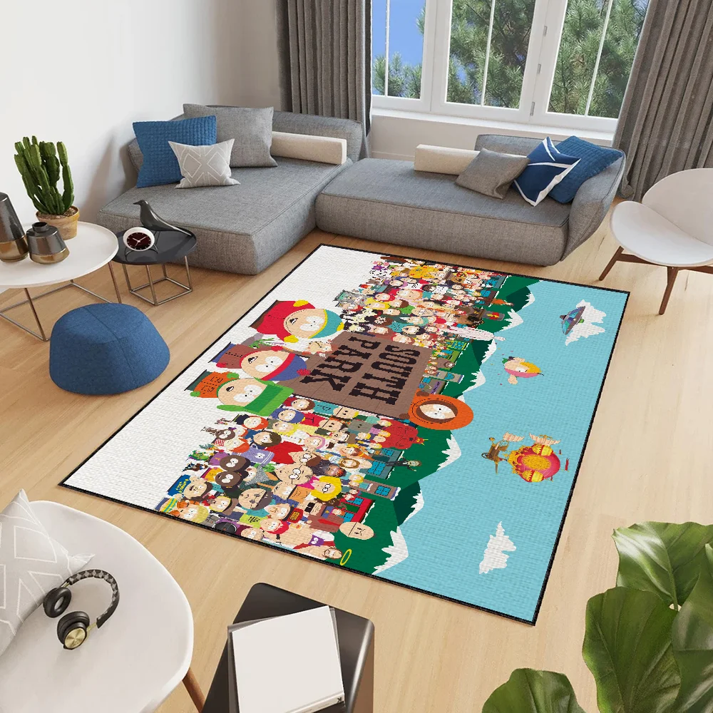 Door Mat s-South Anti-Slip Kitchen p-Park funny Bedroom cartoon Handmade Tufted cute Rug Carpet Living Room Entrance Decoration 5
