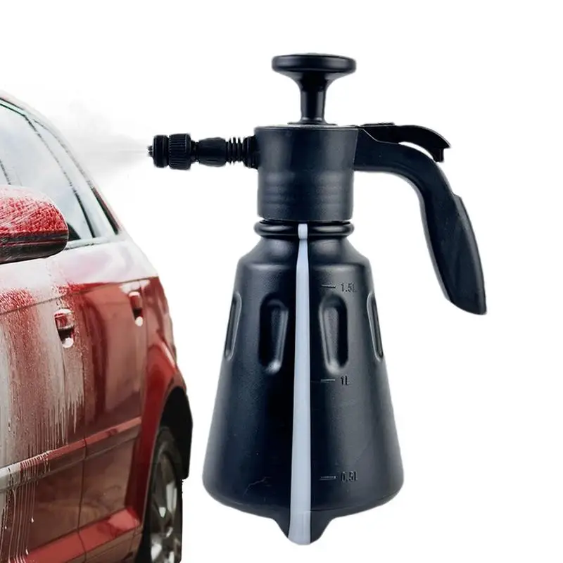 

1.5L Hand Pressure Sprayer Multi Functional Home Auto High Pressure Washer Leakproof Adjustable Nozzle Water Plant Spray Bottle