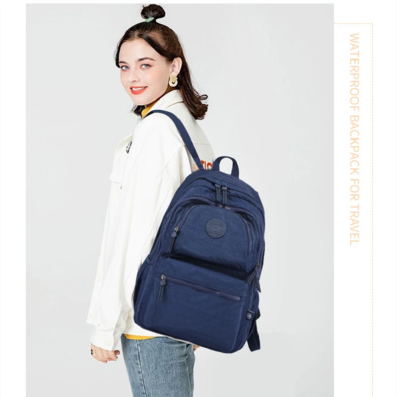 TEGAOTE High Quality A4 Large Capacity 15.6'' Laptop Men Women Backpack SchoolBag Lightweight Travel Bag Blue Black Grey M0990 5