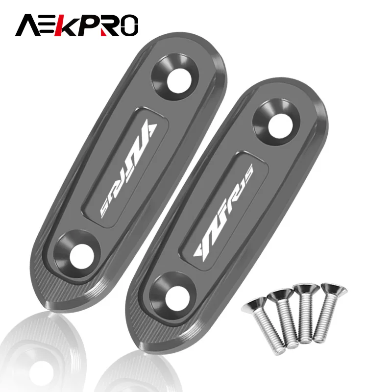Neueste yzf r3 r15 motorrad windschutz scheibe spiegel loch abdeckung angetrieben rückspiegel eliminatoren kappe für YZF-R3 YZF-R15 v3 yzfr3 yzfr15 – Detail 22