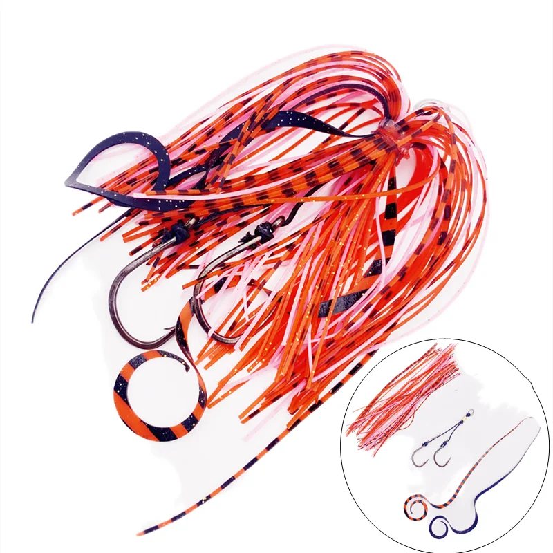 Gonne Tigofly 3 Colori Gonne In Silicone Per Esche Da Pesca - 150 Cm, 3