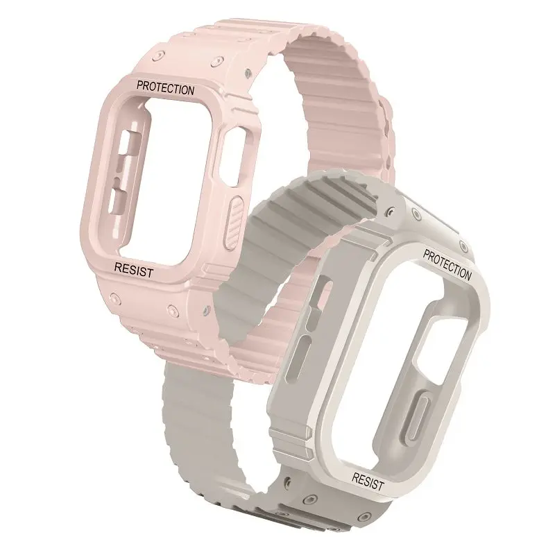 Magnetic Sport Silicone Strap with Protective Case