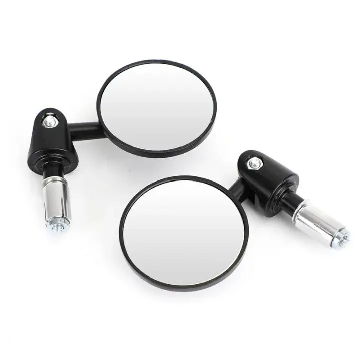 Motorcycle Handlebar Rearview Mirror Motorbike Handlebar Extended Mirrors Angle Adjustable Blind Spot Wide View Safety Mirror 5