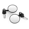 Motorcycle Handlebar Rearview Mirror Motorbike Handlebar Extended Mirrors Angle Adjustable Blind Spot Wide View Safety Mirror 5