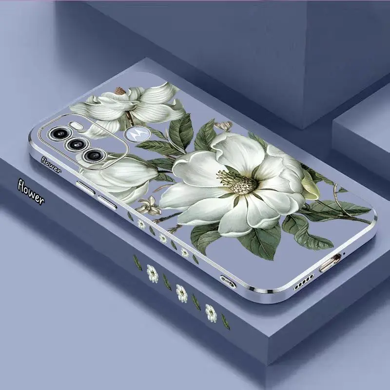 Blooming Jasmine Luxury Plating Phone Case Cover