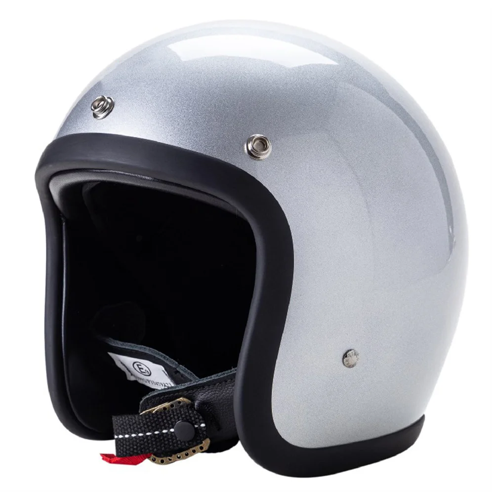 

TT&COCASCOS High Quality Vintage Helmet Cafe Racer Light Weight Shell Fiber Glass Helmets Open Face Japanese Motorcycle Casque