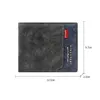 Free Name Engraving New Men Short Wallets High Quality Classic Card Holder Simple Male Purse Zipper Coin Pocket Men Money Clips 3