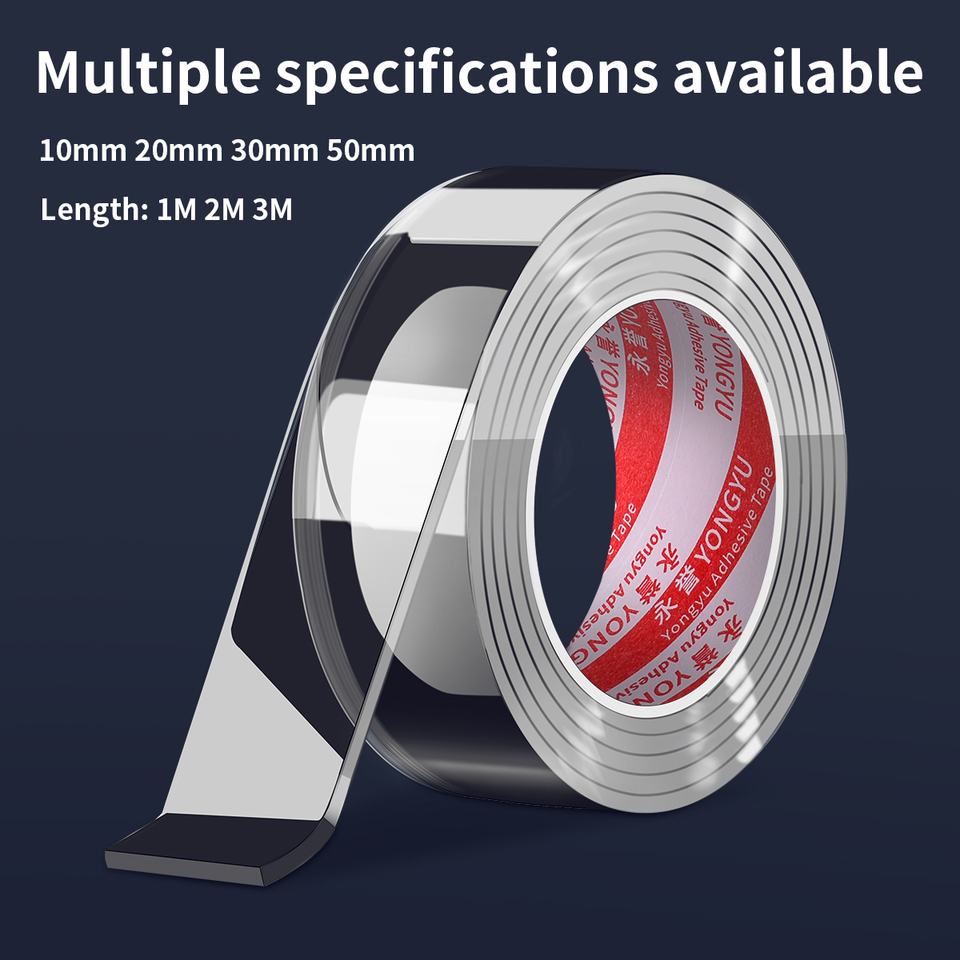 Ultra-strong Nano Double-Sided Tape High Adhesion Transparent Automotive Decoration Fixed Ornaments Gift Heavy-duty Sticky