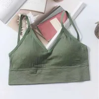 Kit 4 ensemble de soutien-gorge sans couture pour femmes, soutien-gorge Sexy en coton au dos beau, sous-vêtements rembourrés confortables et respirants 5