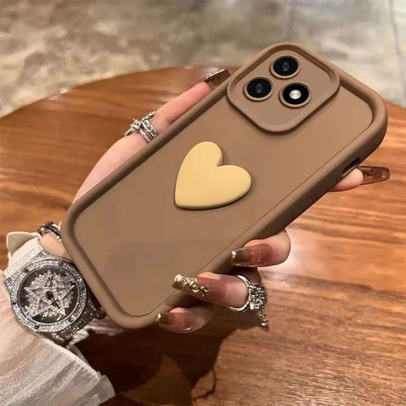 3D Love Heart Shockproof Phone Case - Stylish and Durable Protection