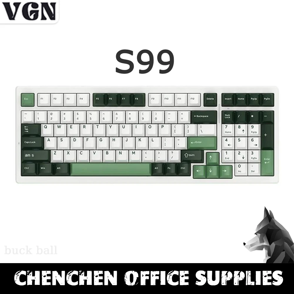 

VGN S99 Pre-Sale Bluetooth Mechanical Keyboard 2.4G 3-Modes 99Keys Hot Swap Gasket Structure Customized Wireless Gamer Keyboards