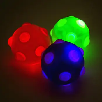 Glowing Ball Dog Light Up Toy TPR Flashing Elastic Ball Molar Ball Dog Chew Toys Dog Teeth Cleaning Toys For Small Large Dogs 4